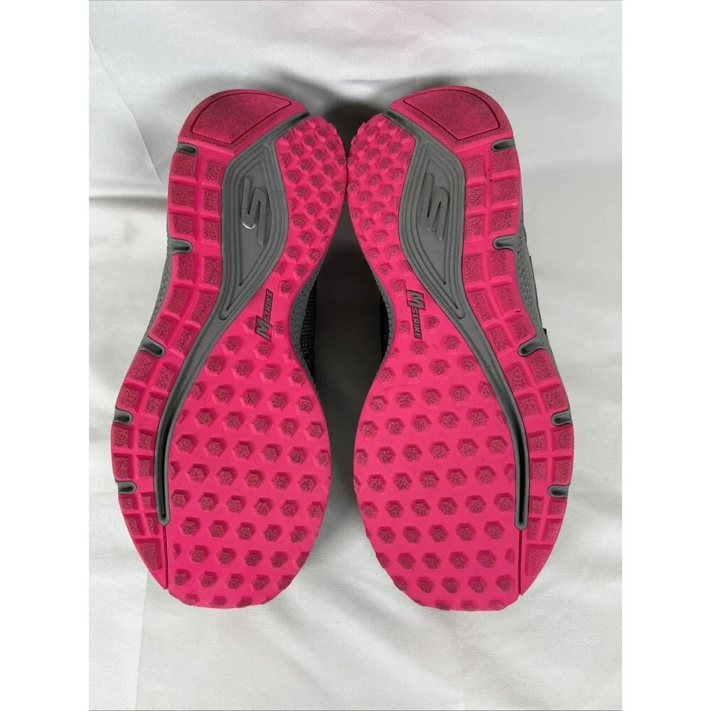 Skechers Go Run Consistent Vivid Horizon Sneaker Women’s WIDE 8 Gray Pink